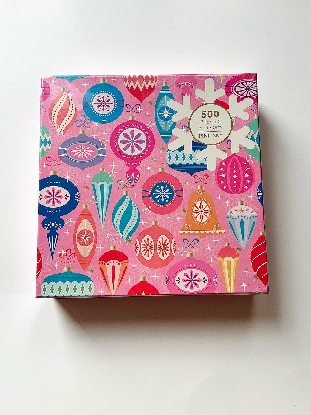🩷 NWT pink sky 500 piece all the joy ornaments puzzle